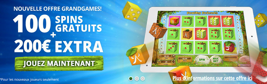 grandgames casino bonus bienvenue